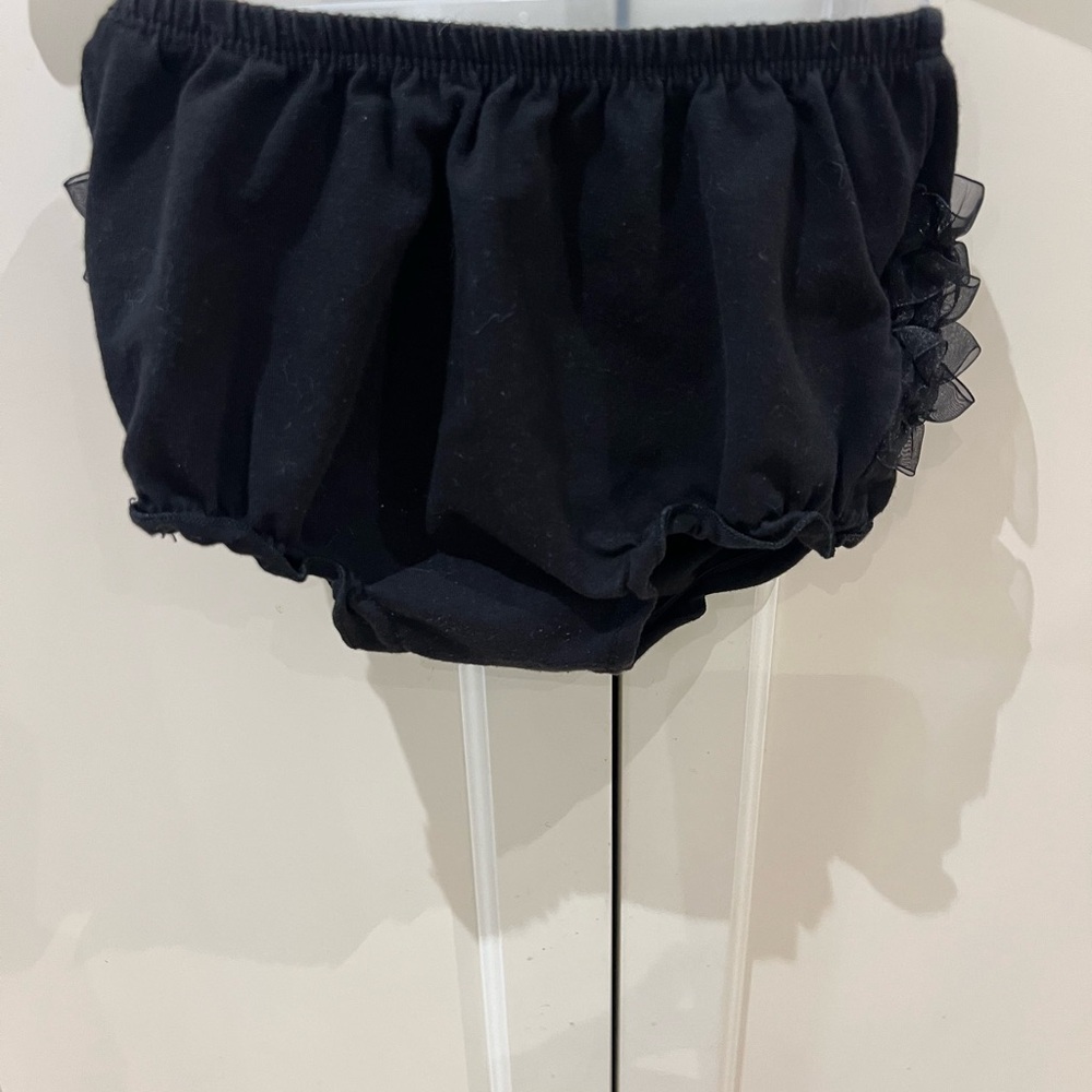 Ruffle Butts Black Bloomers